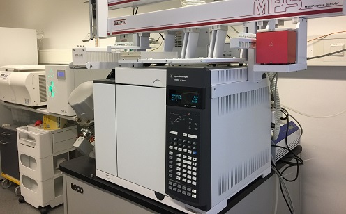 Picture of a gas chromatography instrument