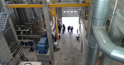 Foto fra proceshal i Finnamyls nye fabrik, der er opført på baggrund af forskernes separationsmetode.
