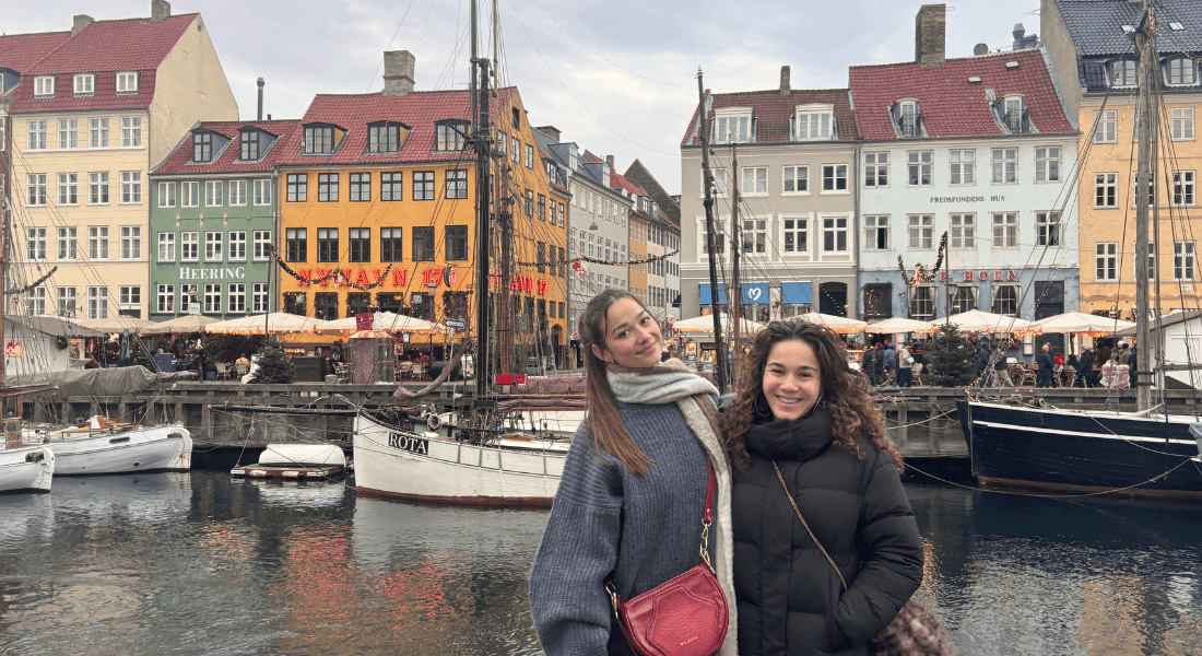 BIOSOL2025 winners Sarah Lind and Elsa Cadenas during their prize visit to Copenhagen, Denmark